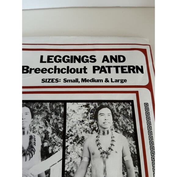 Leggings & Breechclout Pattern PM/71 Sizes S M L Instructions Eagles View Uncut - Picture 2 of 6